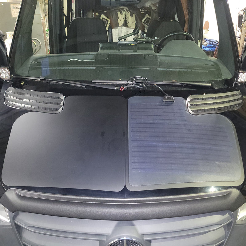 90W Hood Solar Panel for Mercedes Sprinter 3rd Gen (2019-Present)