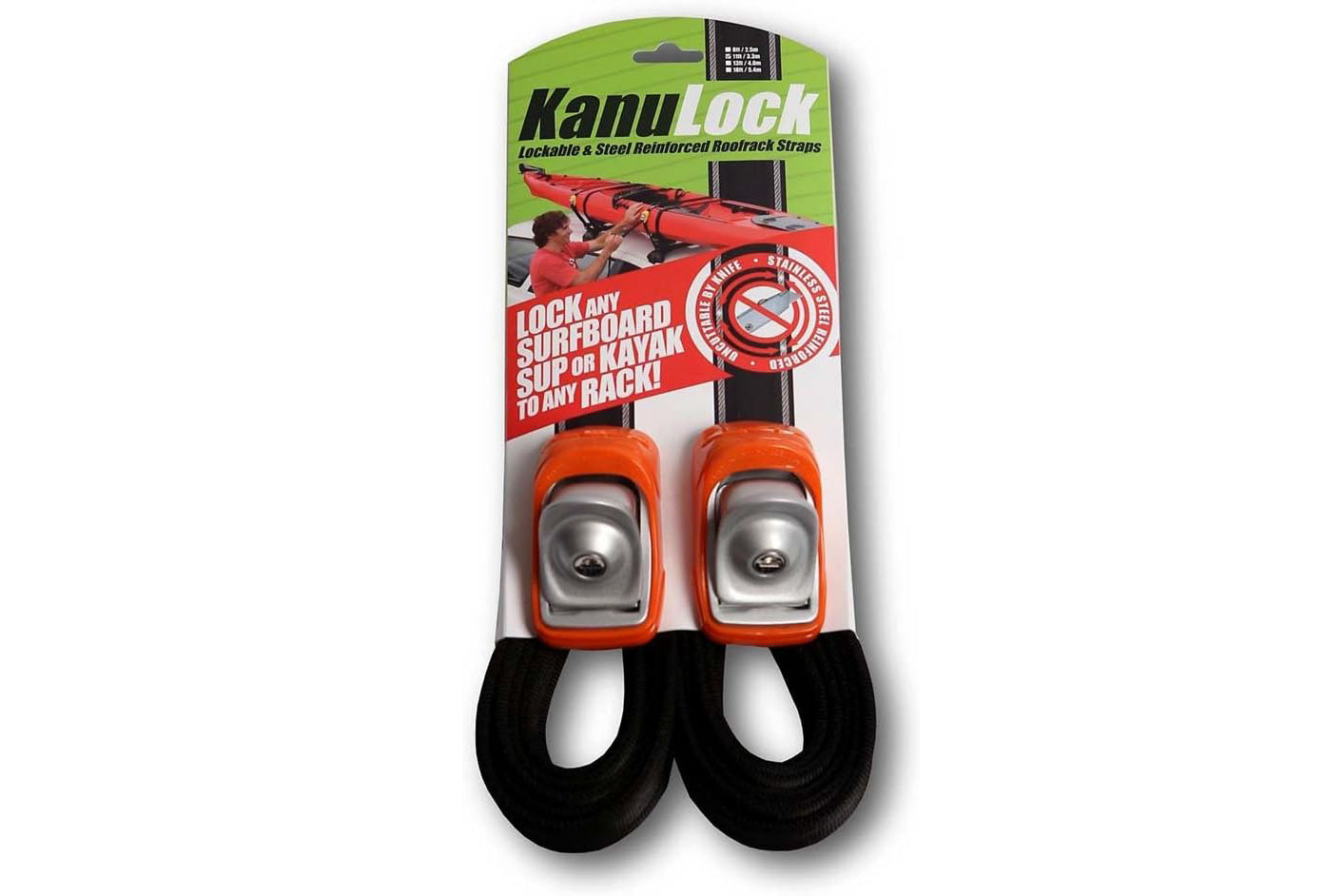 Kanulock Lockable Tie Down Straps - Pair