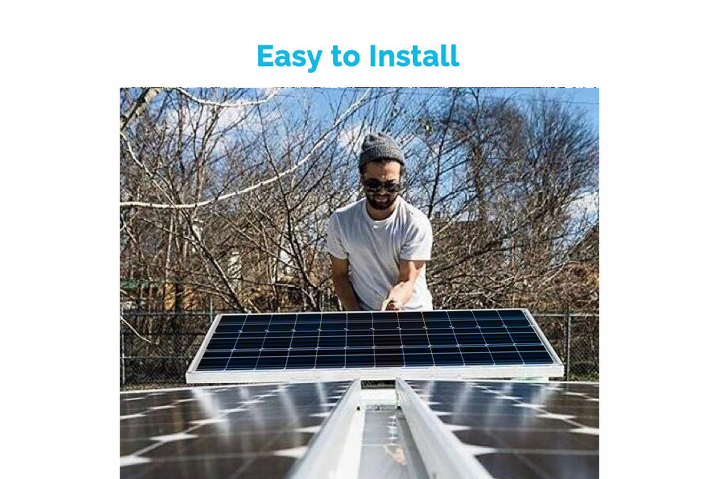 Renogy 100 Watt 12 Volt Monocrystalline Solar Panel (Compact Design)