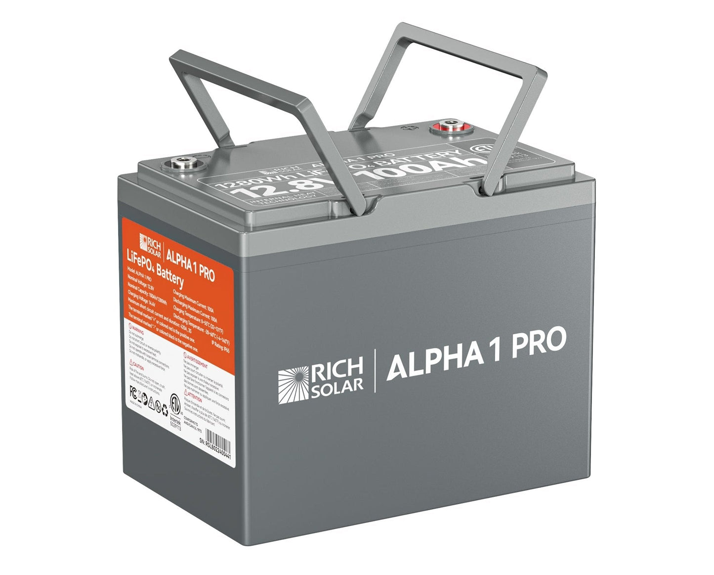 ALPHA 1 PRO 12V 100Ah LiFePO4 Battery for RVs, Vans, Off-Grid | 10 Year Warranty | 7,000 Lifetime Cycles | UL Certified