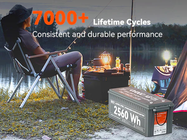 ALPHA 2 PRO 12V 200Ah LiFePO4 Battery for RVs, Vans, Off-Grid | 10-Year Warranty | 7,000+ Cycles | UL Certified
