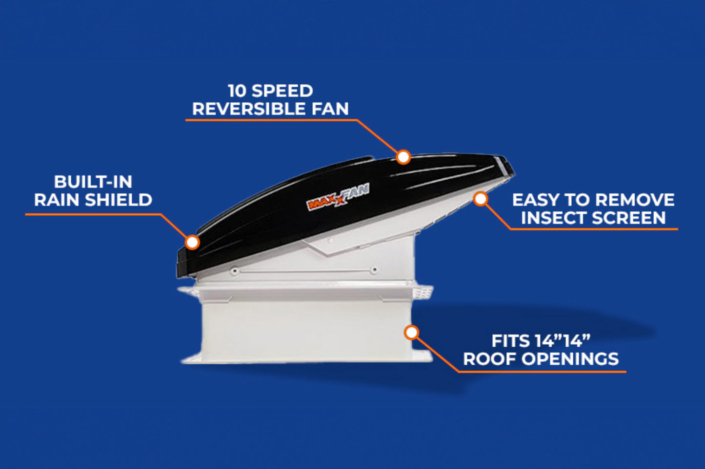 Maxxair 00-07500K MaxxFan Deluxe with Remote (Smoke)