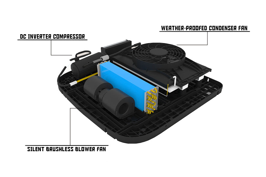 Velit 2000R Rooftop Air Conditioner 12V/24V/48V