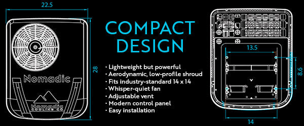 Nomadic Cooling X2 Air Conditioner | 12V Plus, 24V, 48V