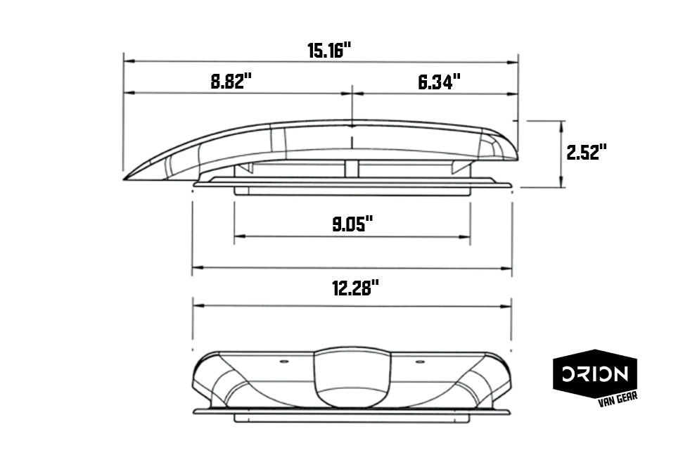 Le Mans Low Profile 12v Fan